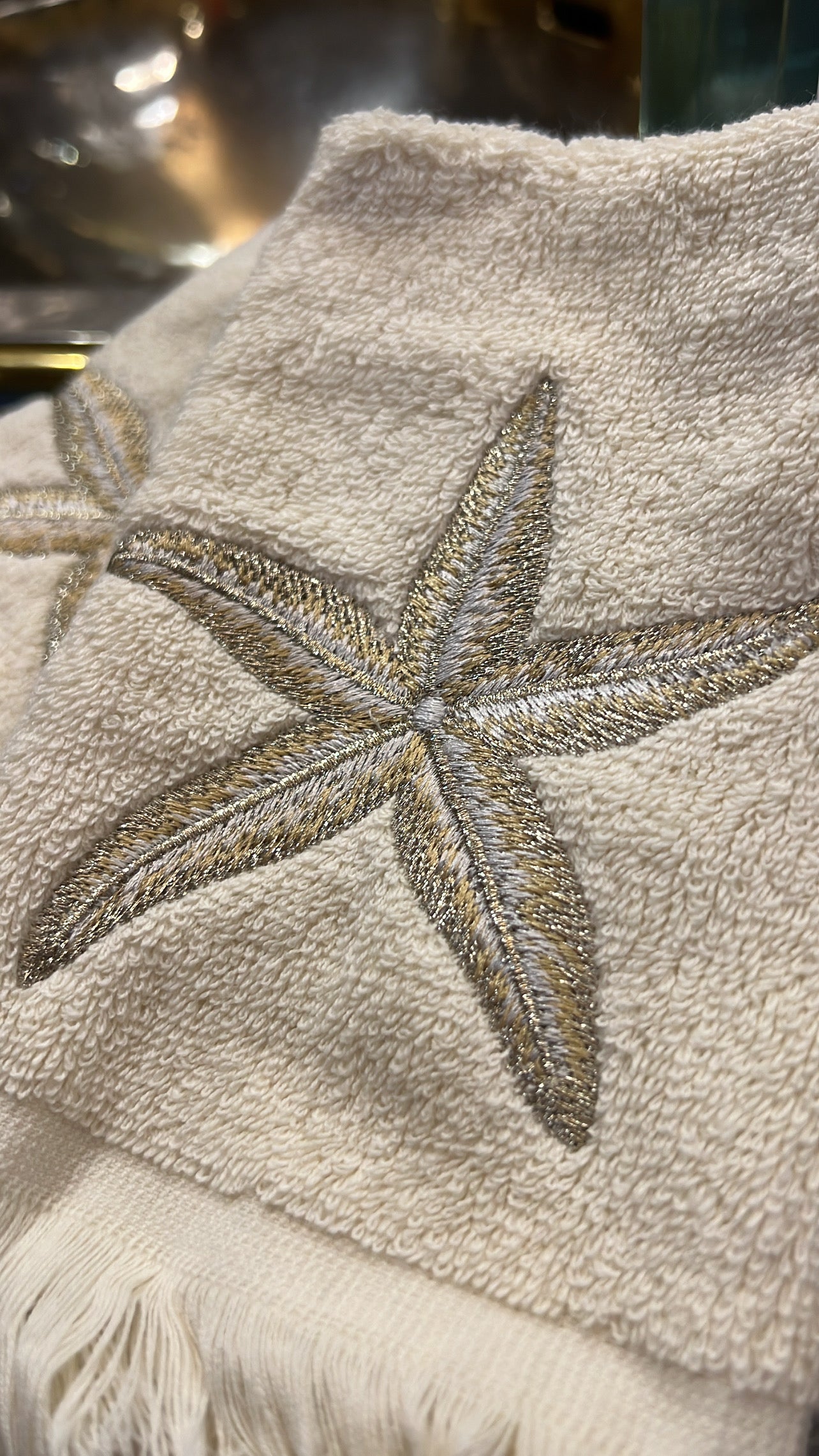 Starfish Towel Set - off white