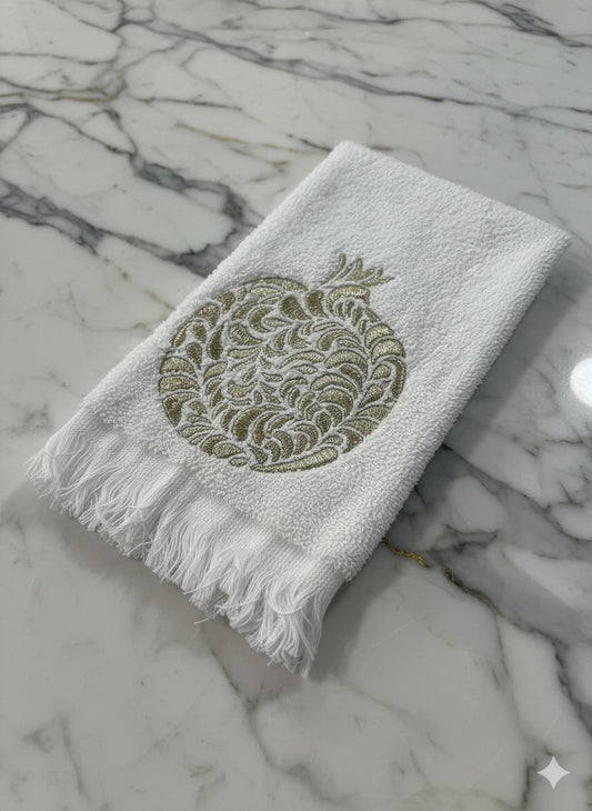 The Rimon Set - large white with gold