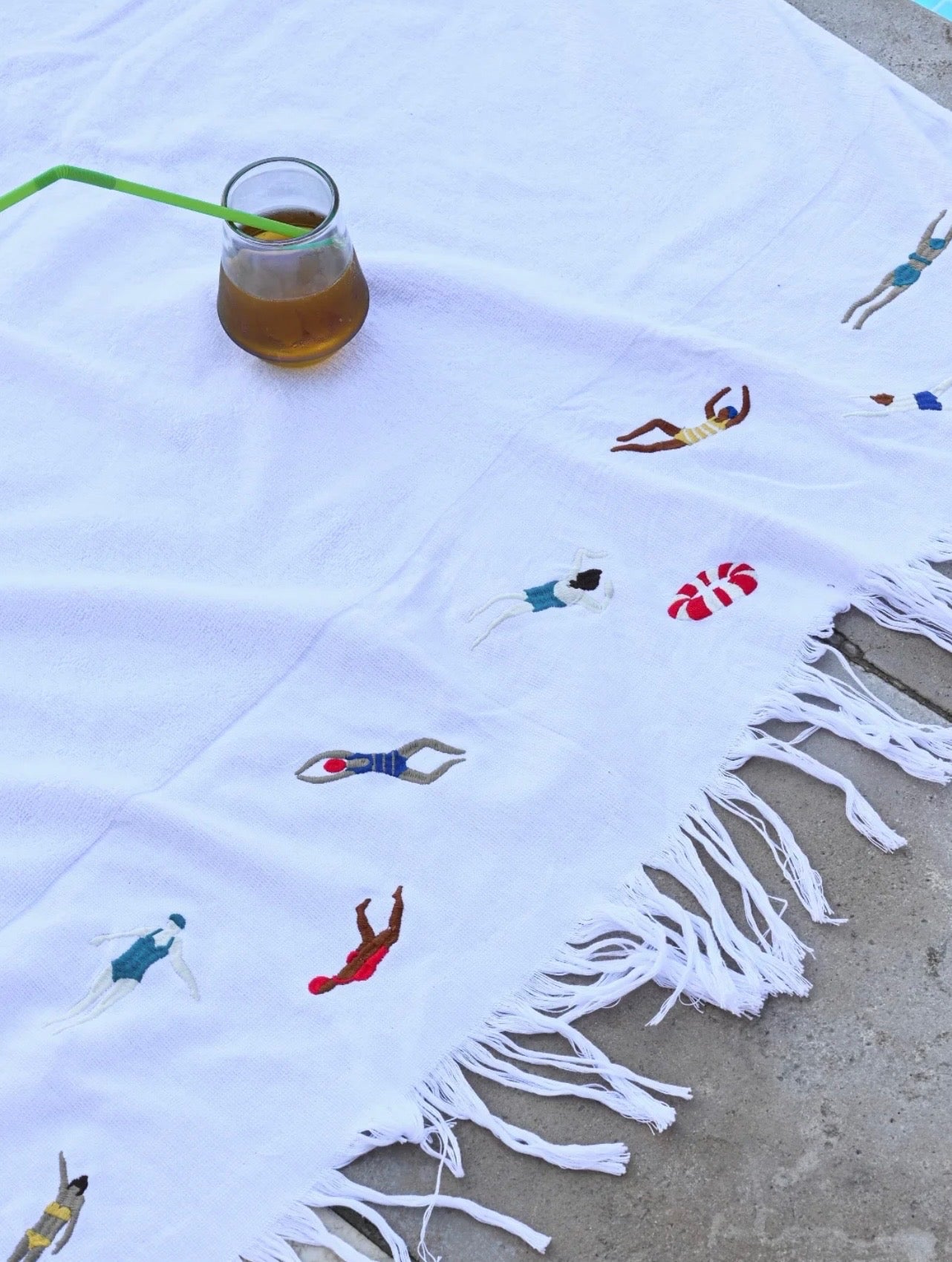 Poolside Escape Beach Towel