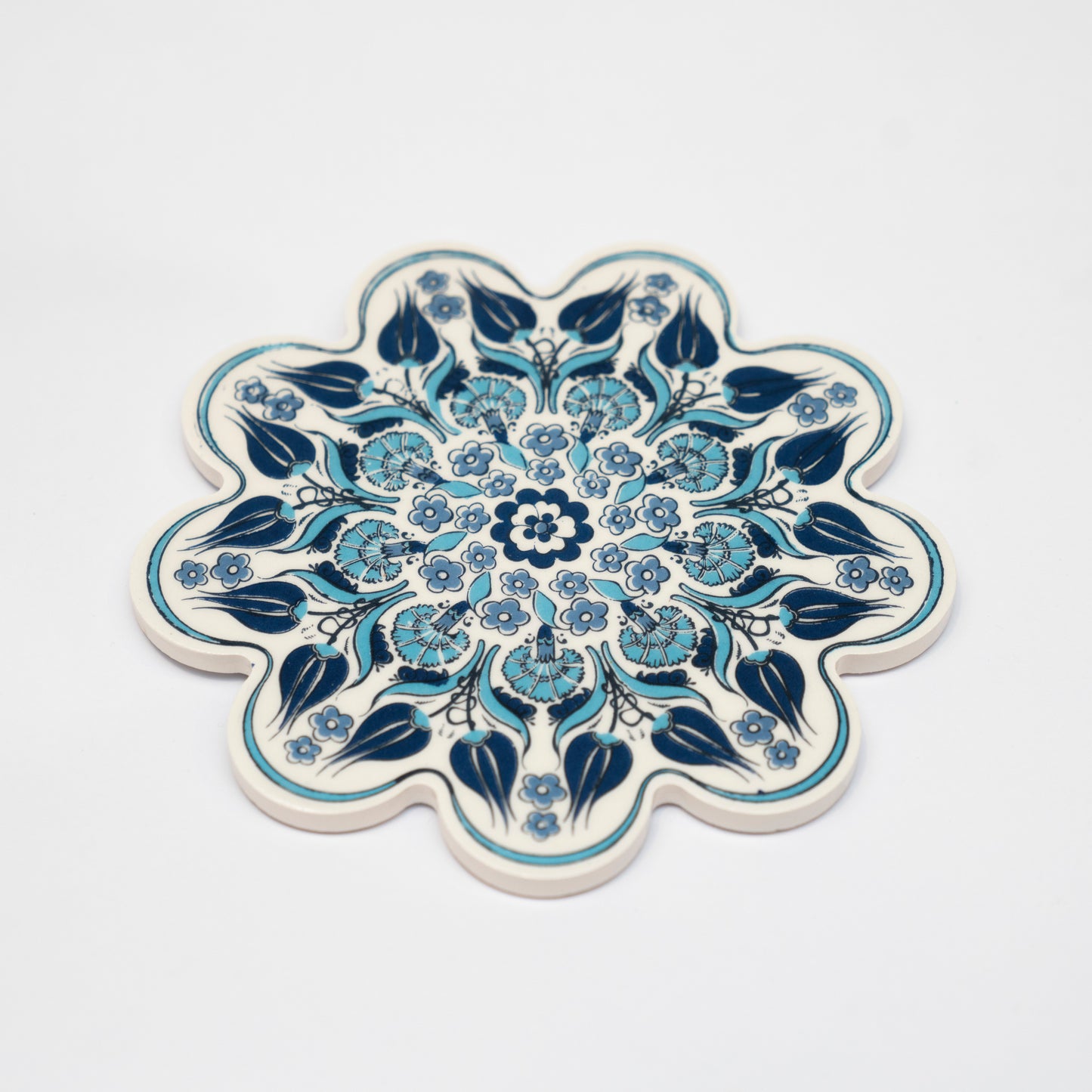 Blue Tulip Coaster- Zwarahhome