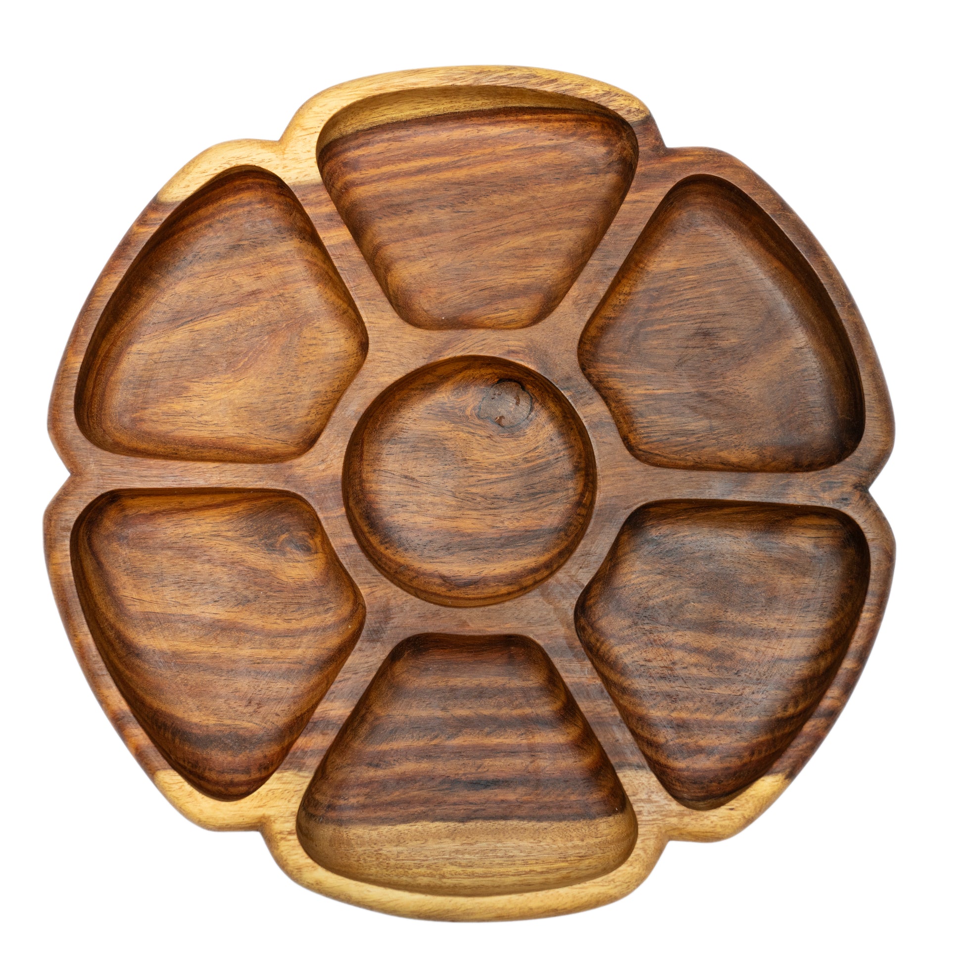 Flower Wooden Plate - ZwarahHome