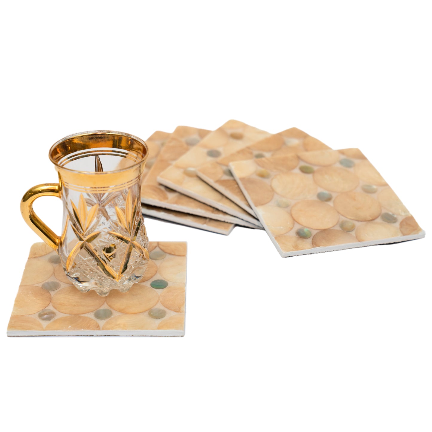 Tiger eye coasters - ZwarahHome