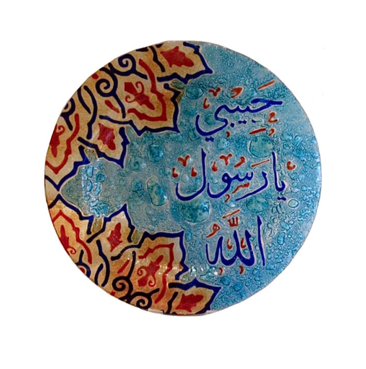 Home decor Fused Glass plat - ZwarahHome