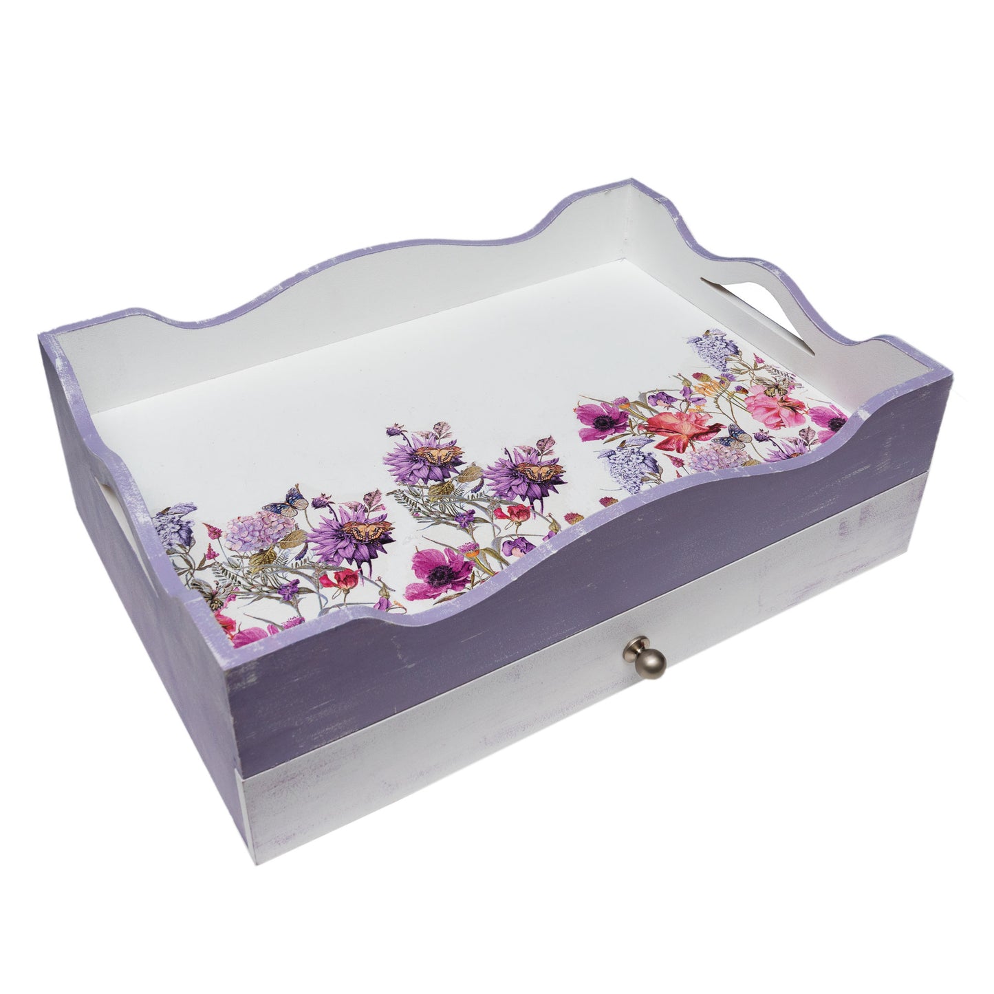Violet blossom tray