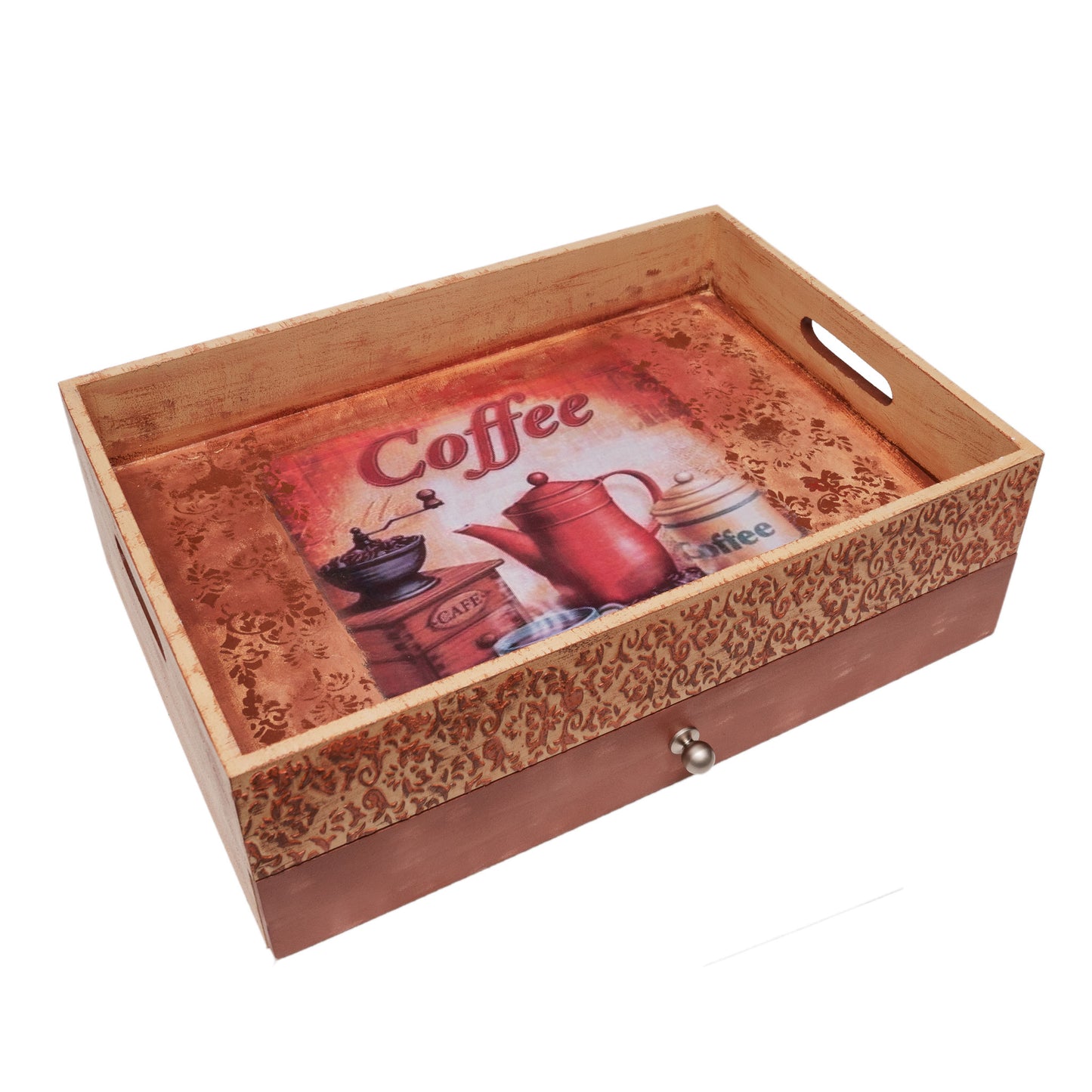 Coffee grinder tray