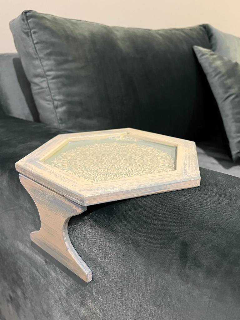 Side sofa tray - ZwarahHome