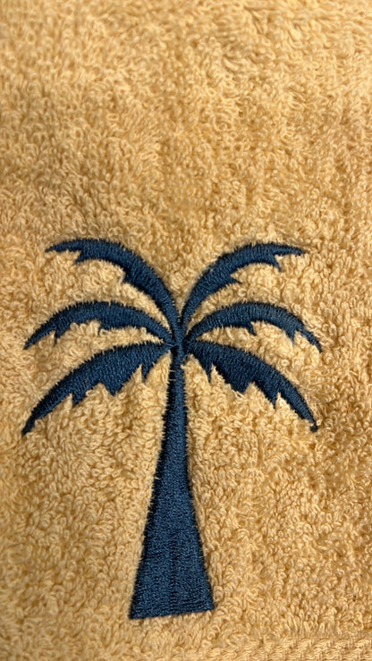 Blue Palm Set - Beige