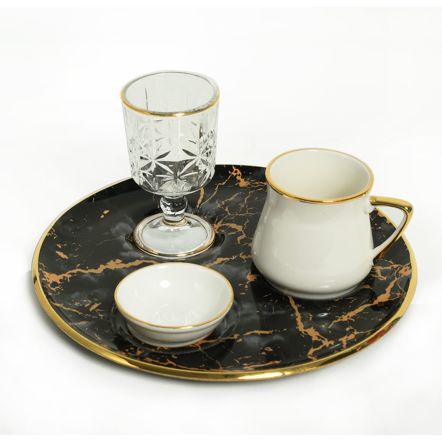 Elegant porcelain coffee set.