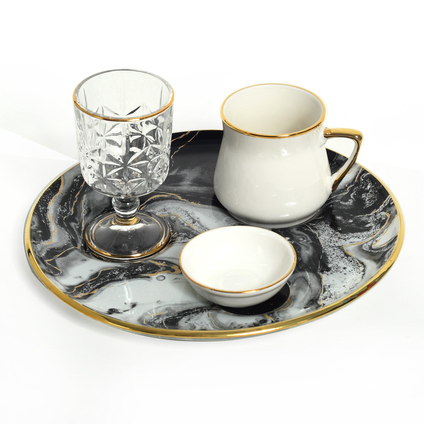 Elegant porcelain coffee set