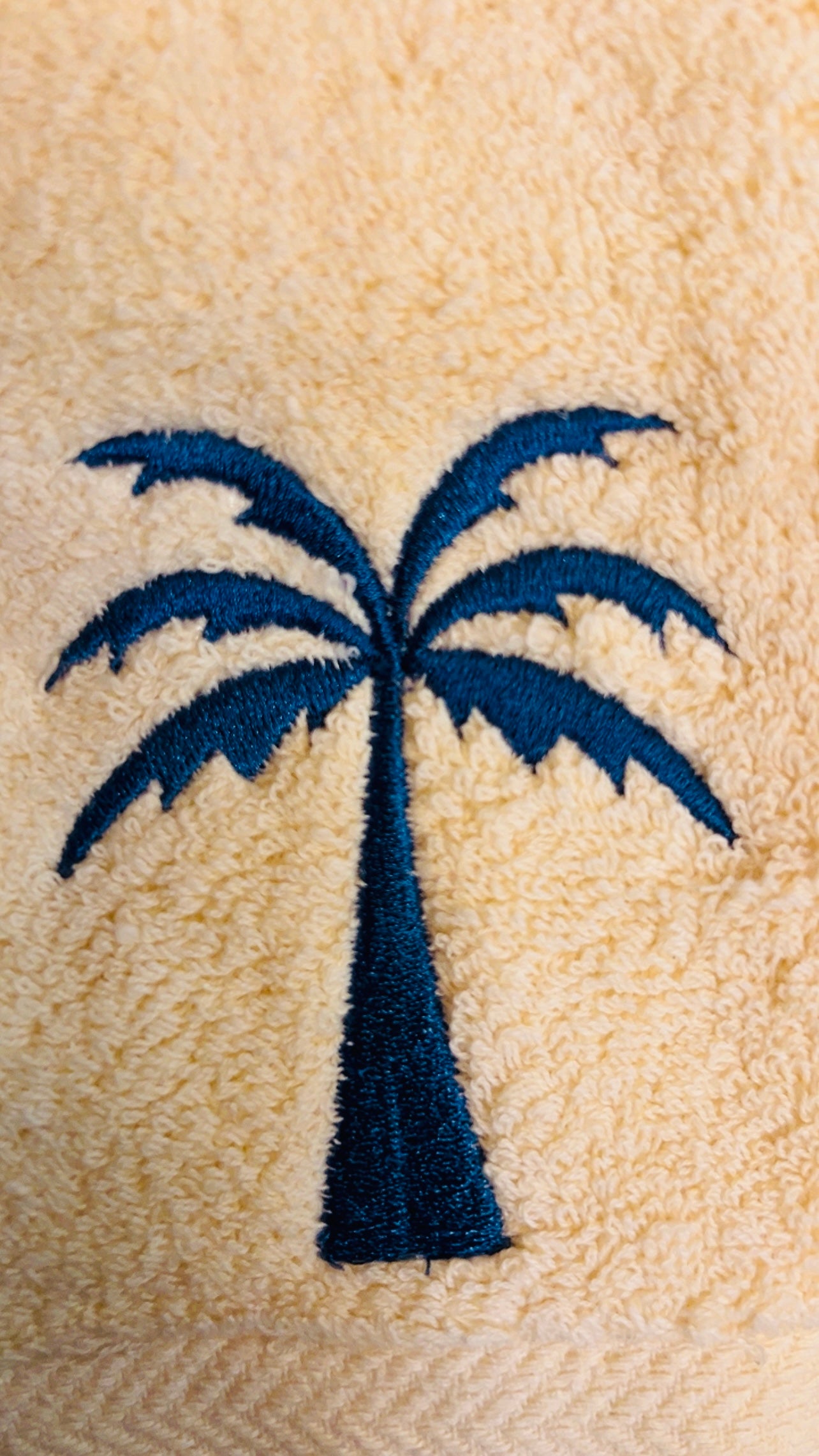 Blue Palm Set - Off White