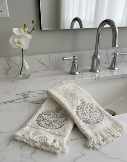 The Rimon Set - Large Off White with gold