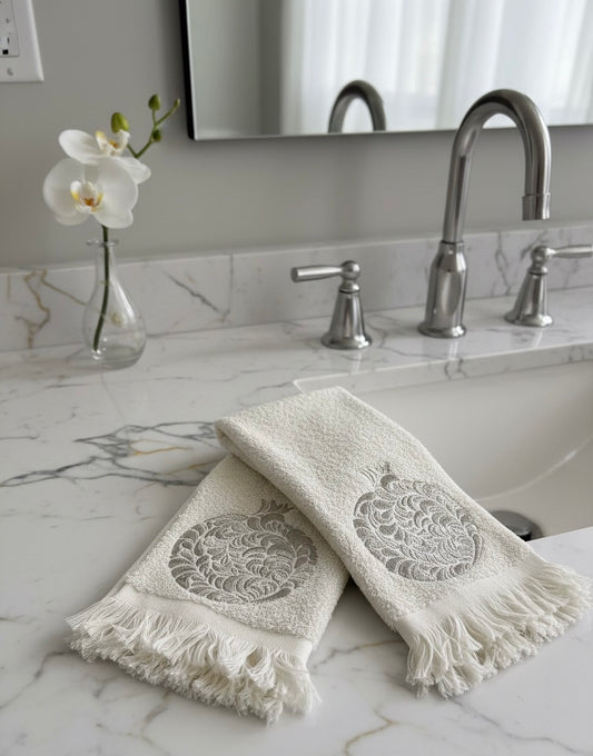 The Rimon Set - Large Off White with gold