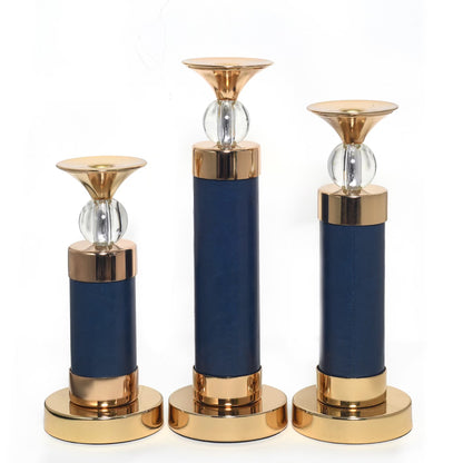 Ocean blue candle holders