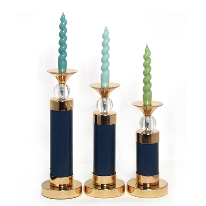 Ocean blue candle holders