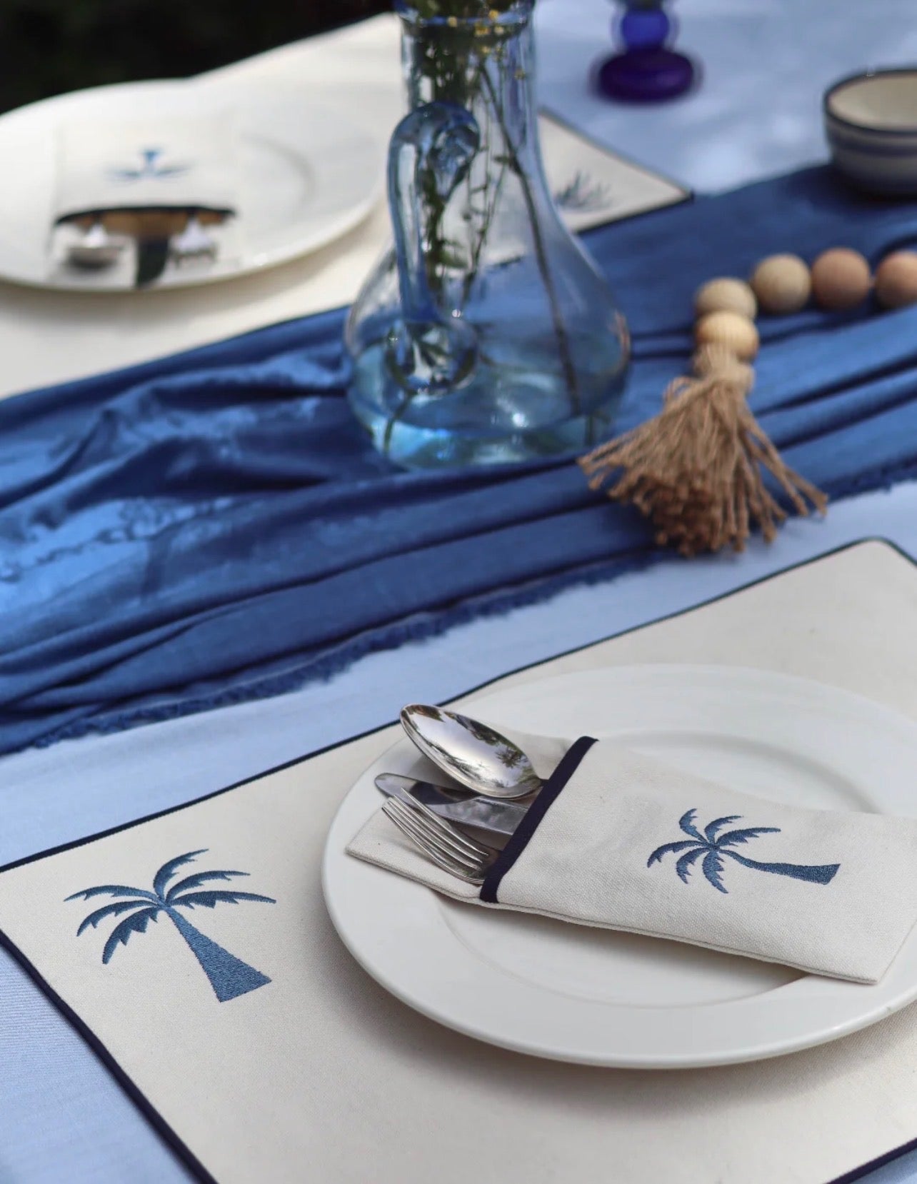Blue Palm Set