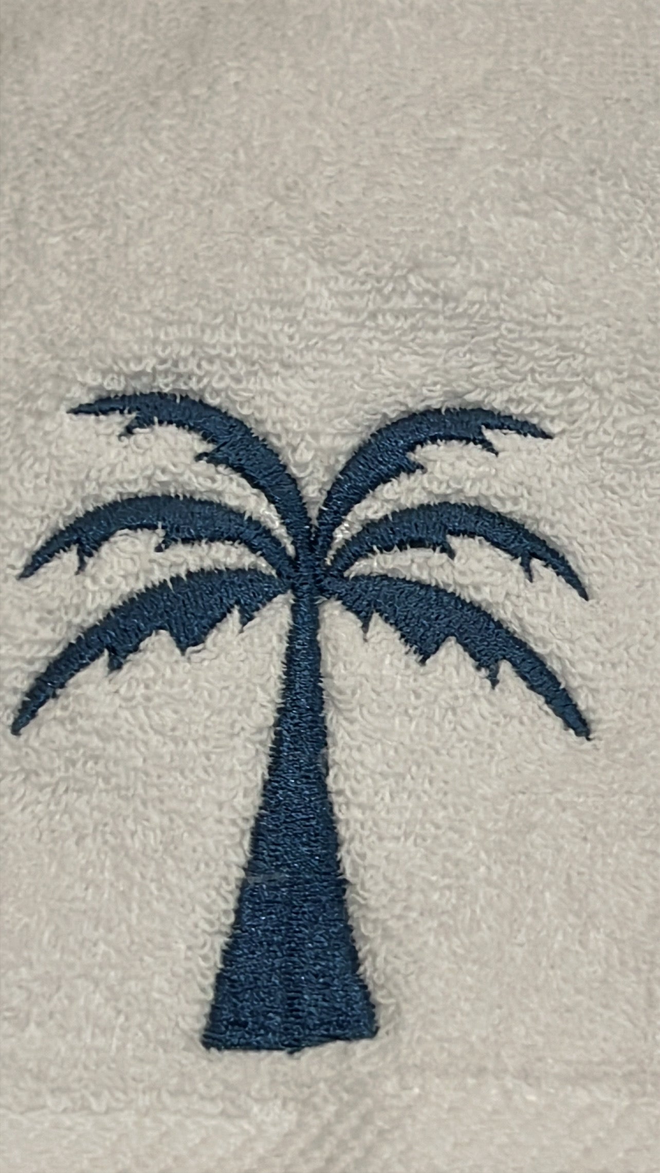 Blue Palm Set - large White