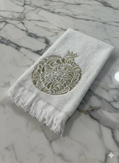The Rimon Set - large white with gold
