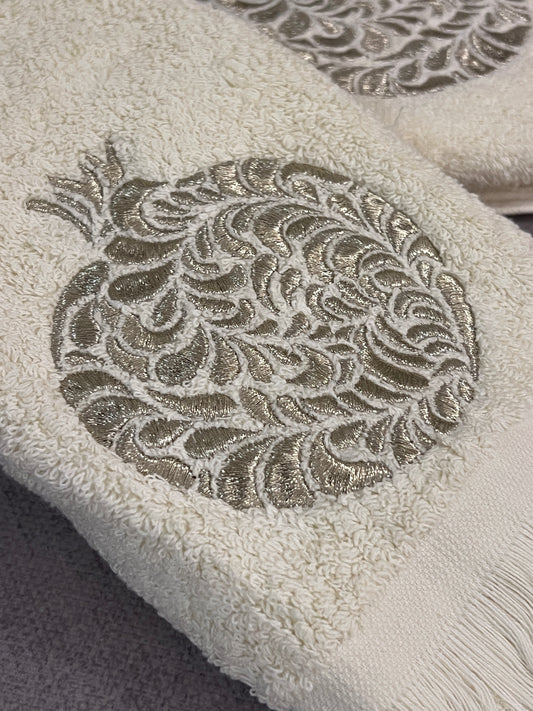 The Rimon Set - Large Off White with gold