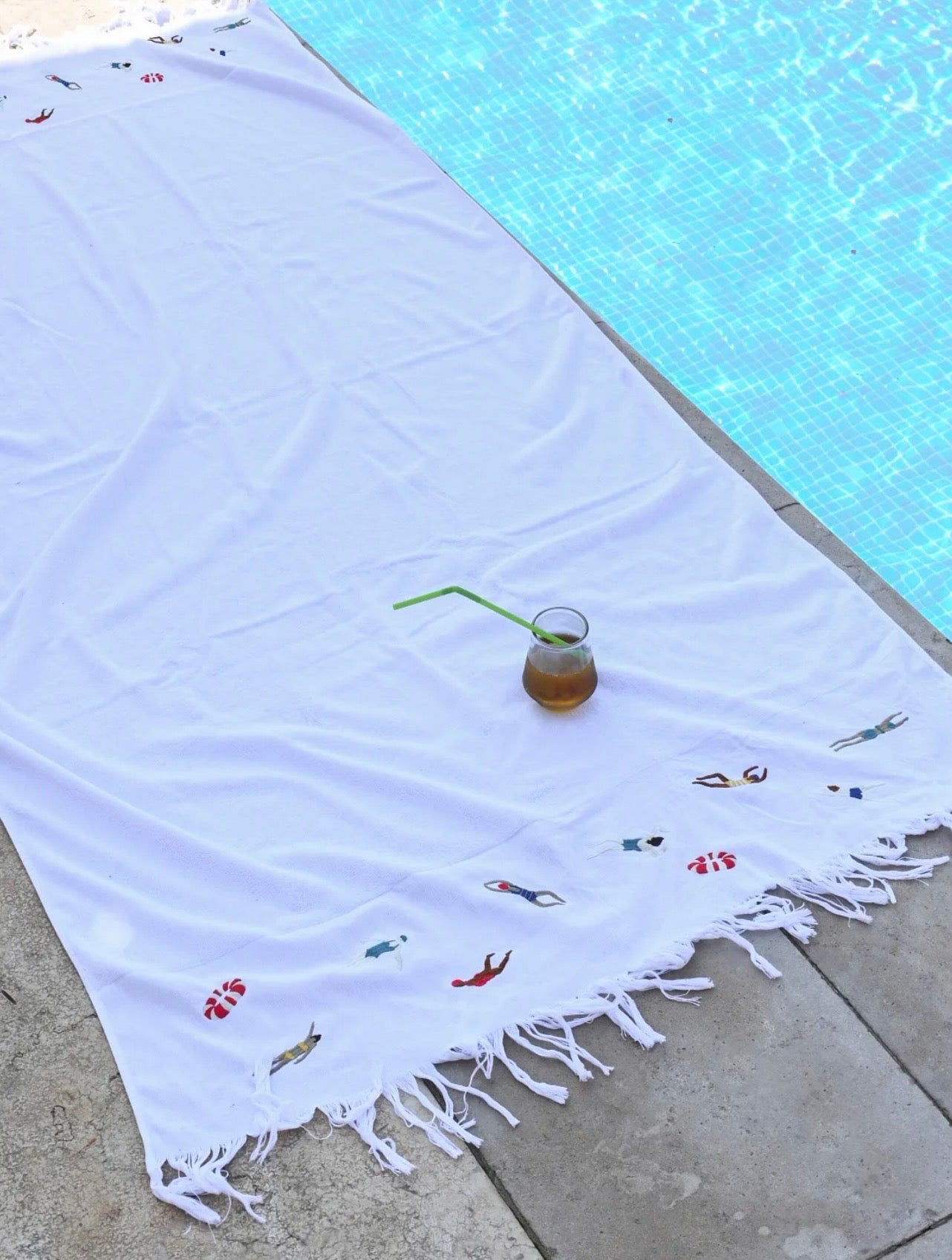 Poolside Escape Beach Towel