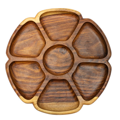 Flower Wooden Plate - ZwarahHome