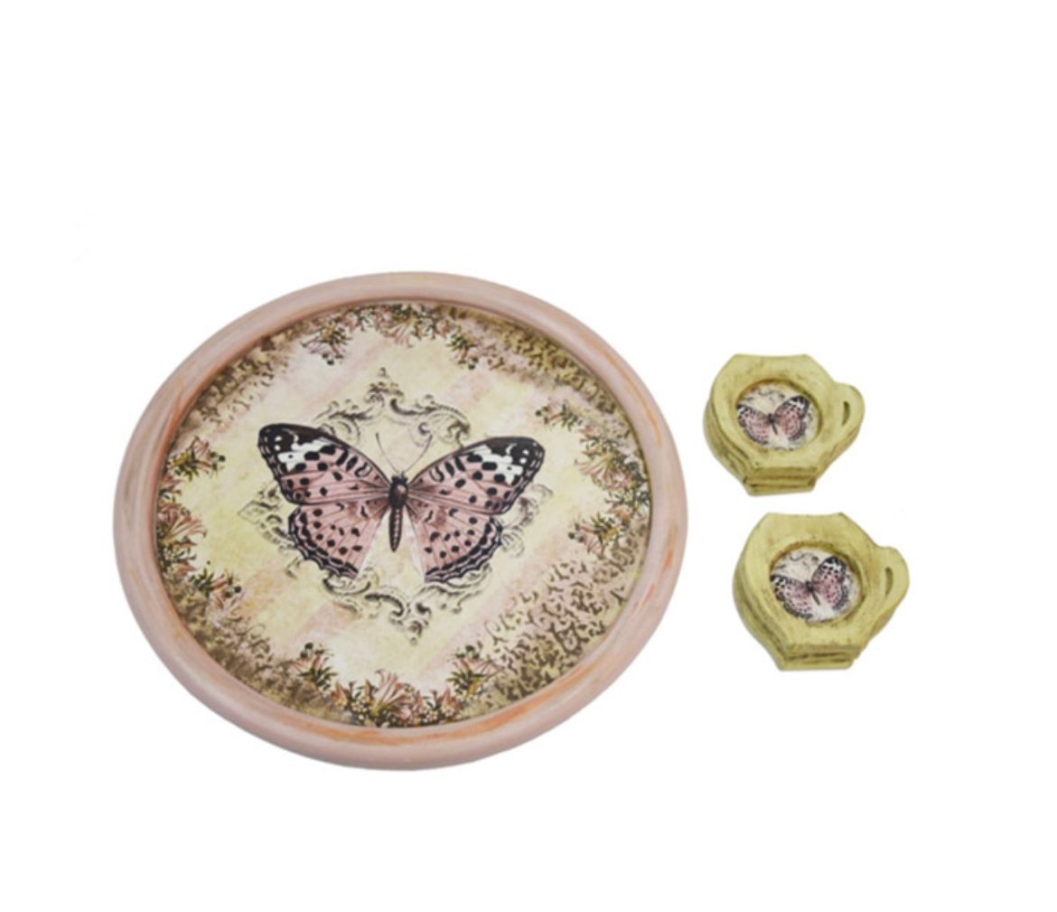 The butterfly tray - ZwarahHome