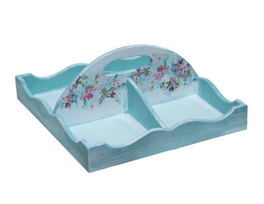 Blue Divided Serving Tray- Zwarahhome