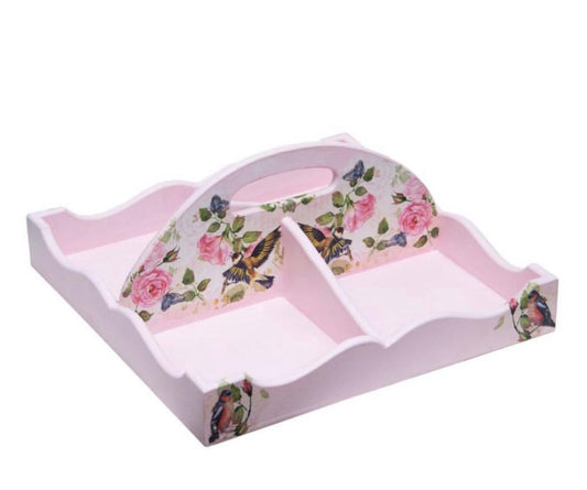 Floral serving tray - ZwarahHome