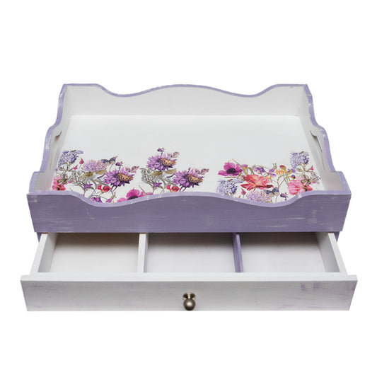 Violet blossom tray