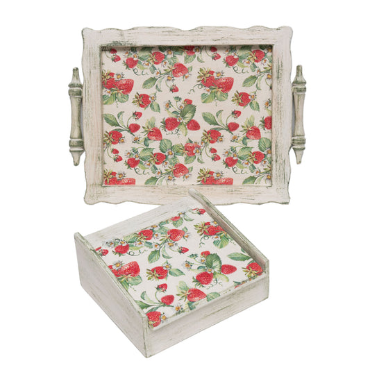 Strawberry tray set